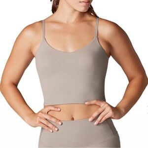 Tavi Cami Bra “Flax” Tan/Beige Color Tonal Python Print Adjustable Strap SZ S